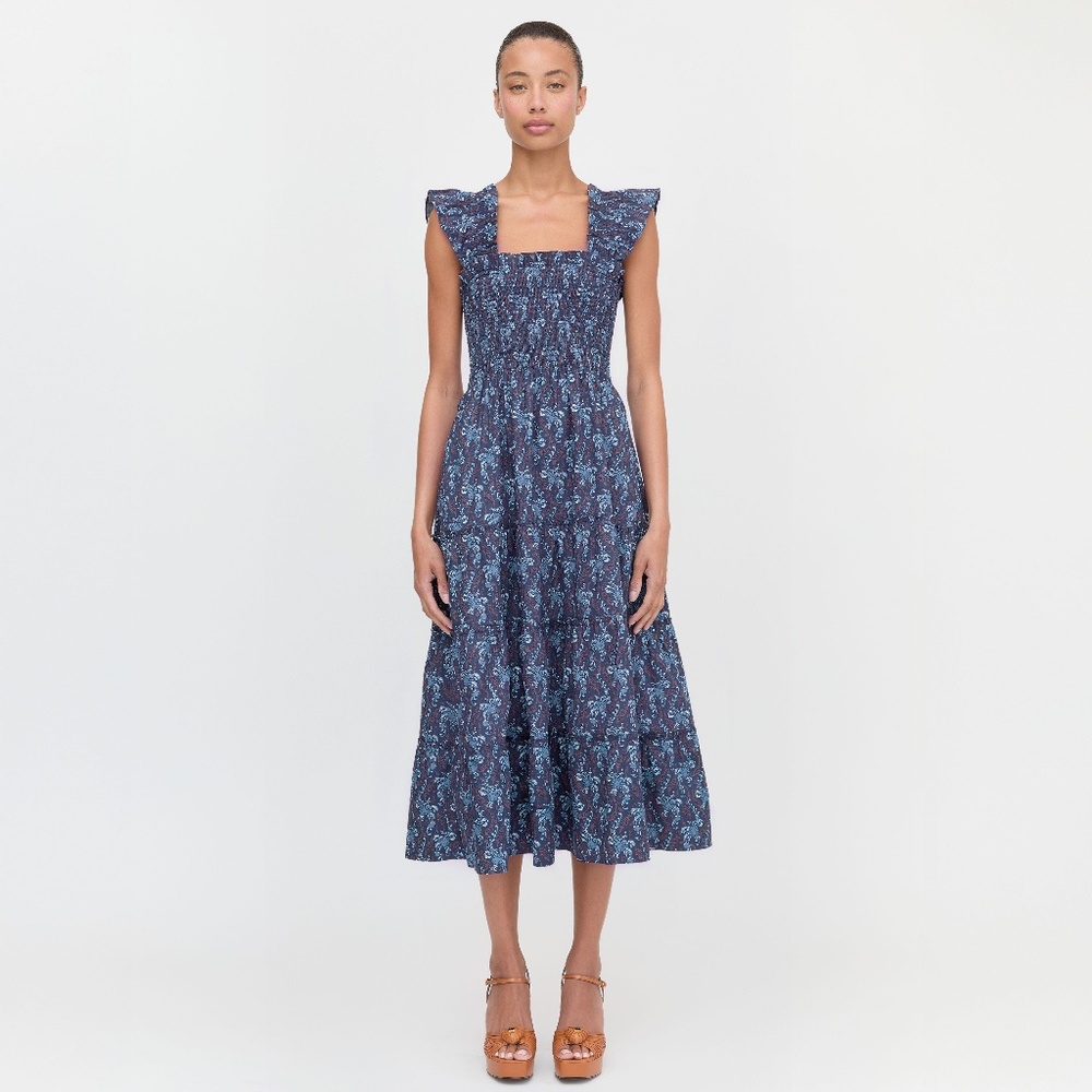 Hill House Home The Ellie Nap Dress - Navy Cala Paisley Size XSNavy Cala Paisley